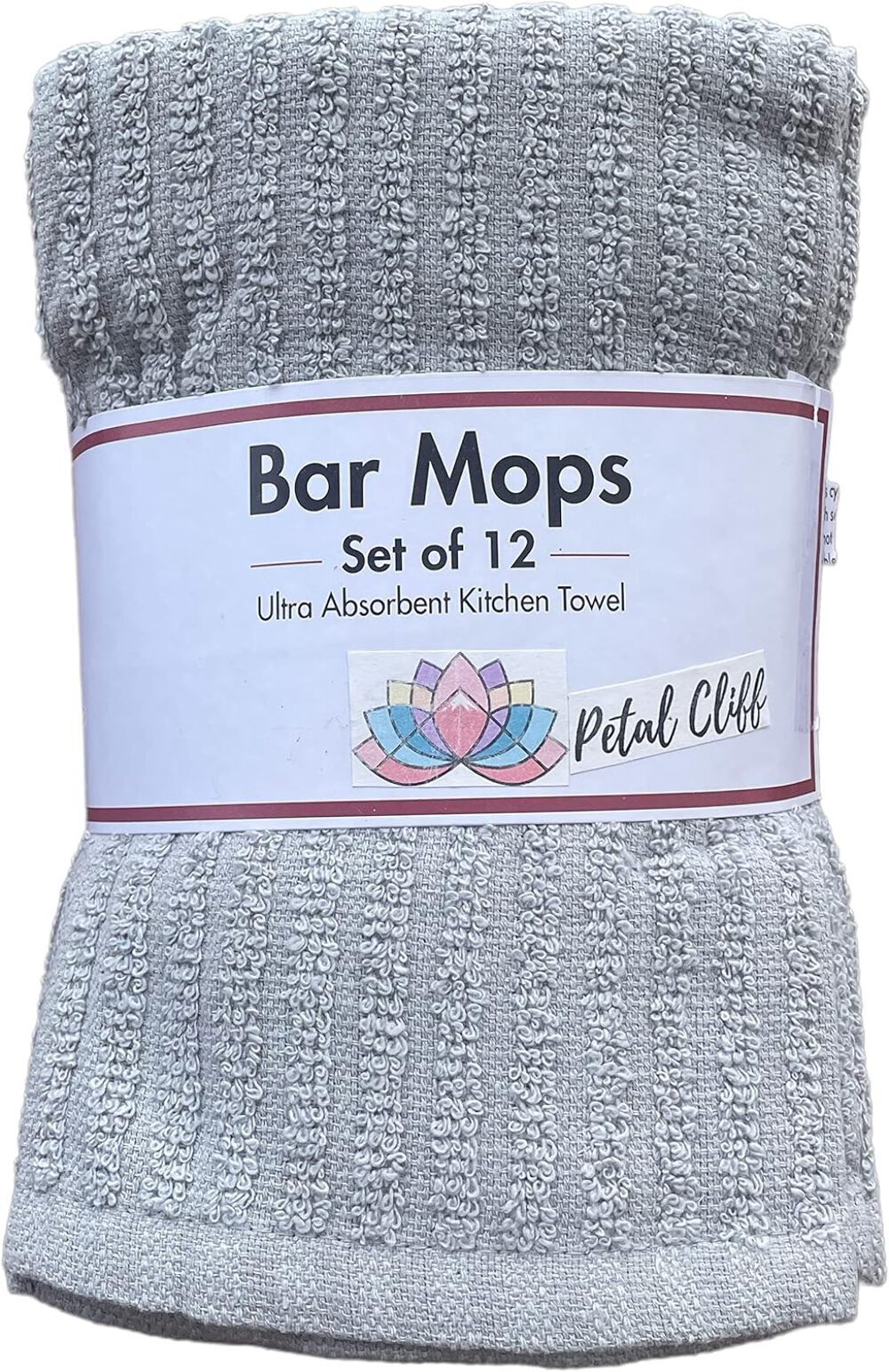 100% Cotton Bar Mop Kitchen Towels, Quick Dry,| Super Absorbent 16 x 19 Inch.