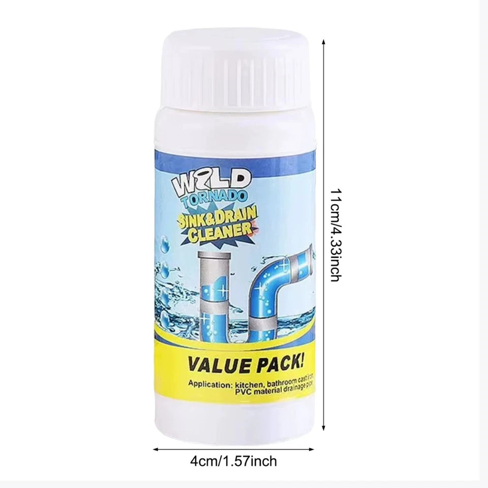 1~5x Wild Tornado Powerful Sink Drain Cleaner High Efficiency Clogging Cleaner**