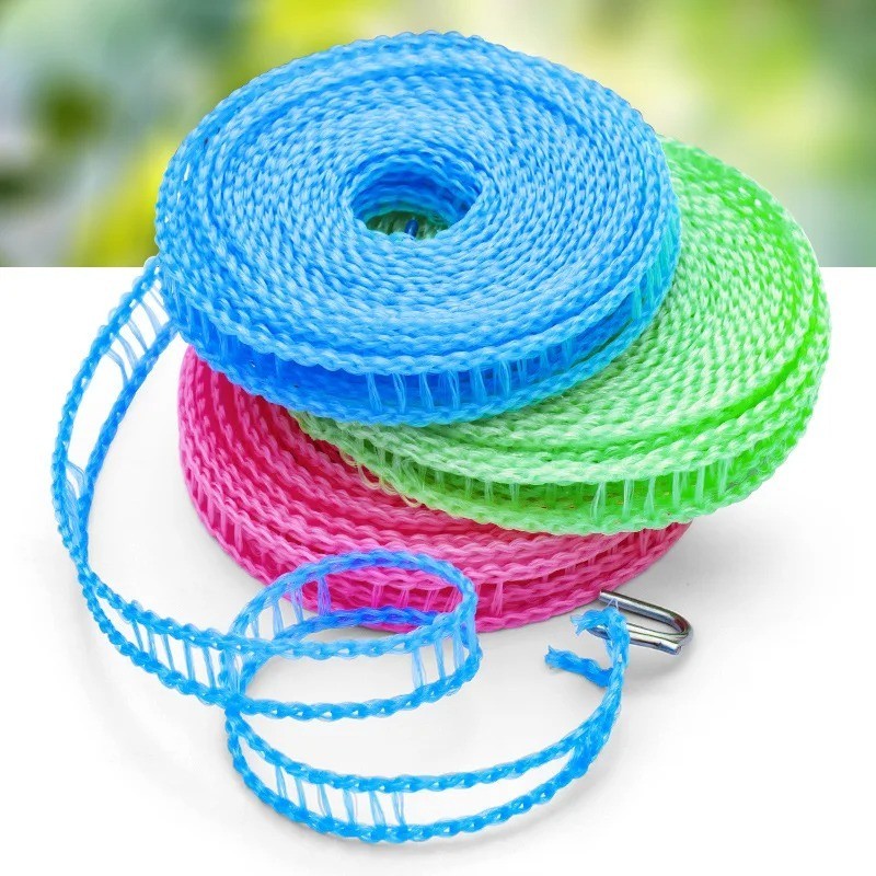1 pcs Portable Windproof Clothesline Clothes Drying Rope for Camping Travel