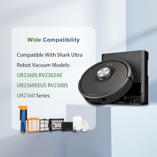 Replacement Parts for Shark UR2360S UR2360 UR2360EEUS Ultra Robot Vacuum – 19 Pa
