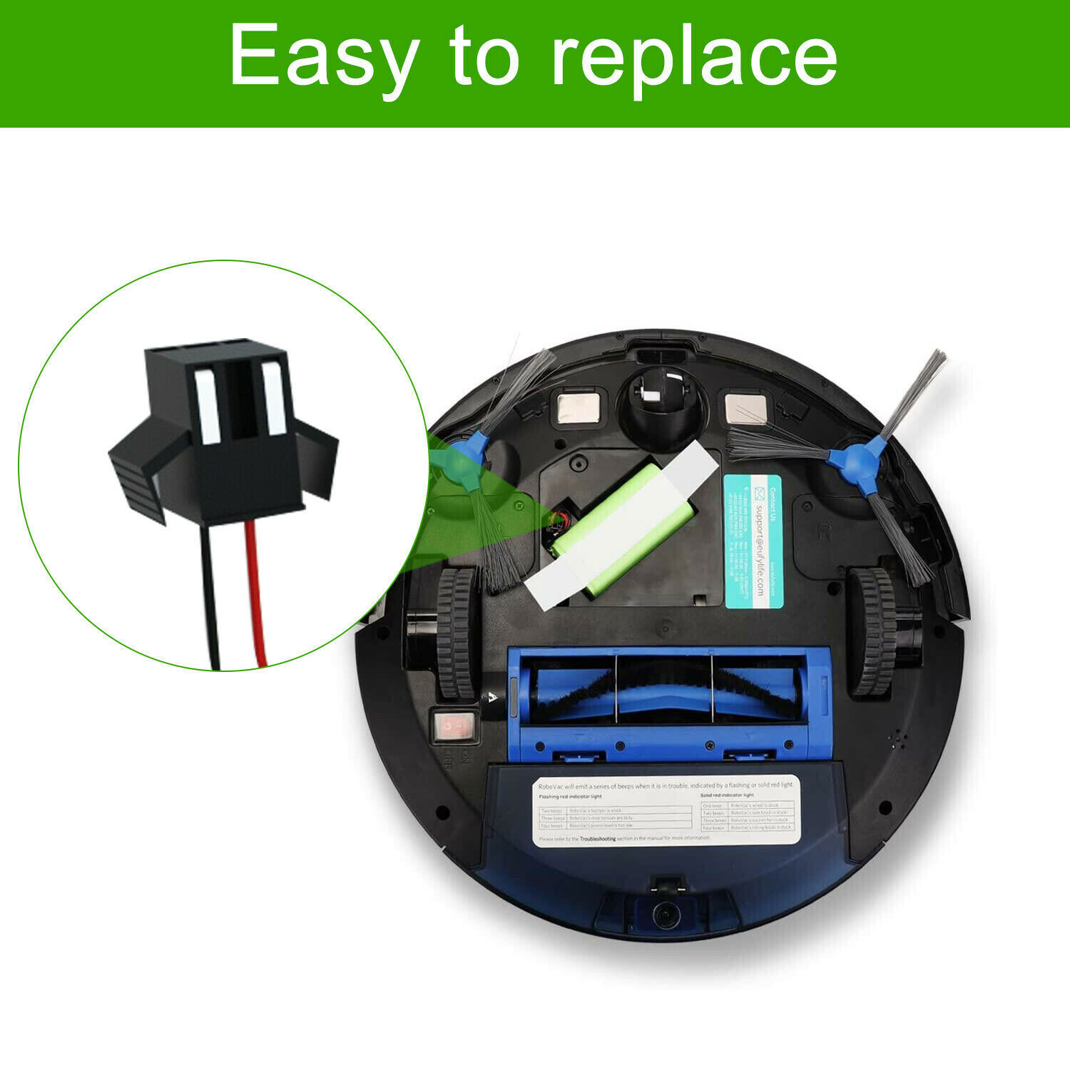 TW4-11 Battery For Ecovacs Deebot N79 N79S N622 DN621 Cordless 4.0Ah Replacement