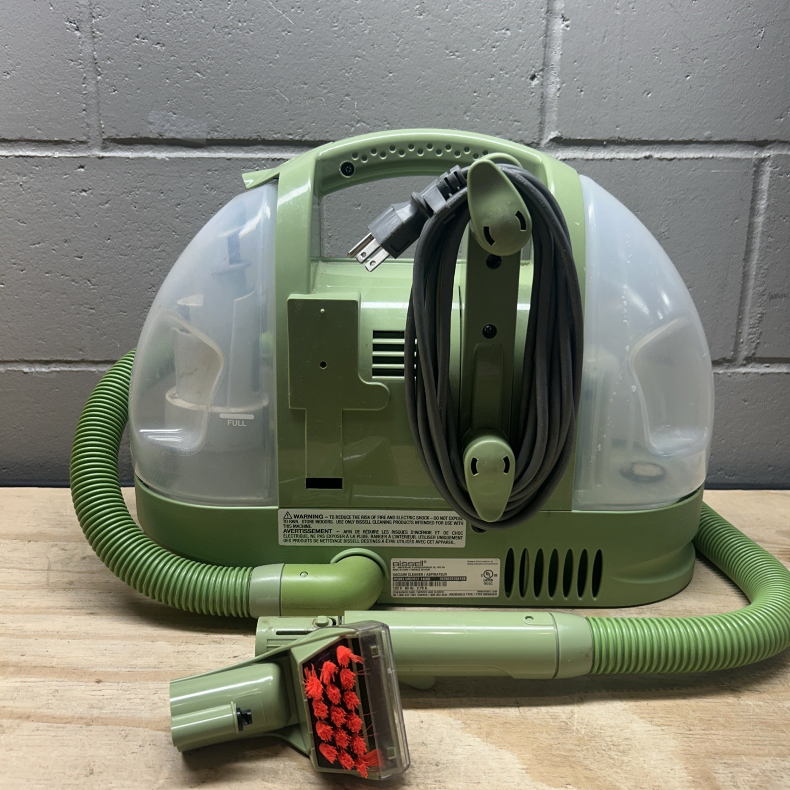 BISSELL Little Green 1400B Corded Portable Spot Carpet Cleaner 120V w/ Brush