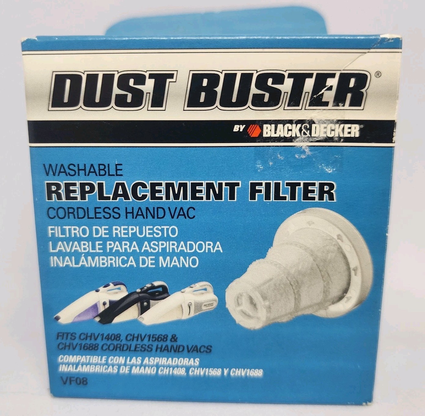 Dust Buster Washable Filter VF08 Replacement Cordless Hand Vac Black Decker NEW