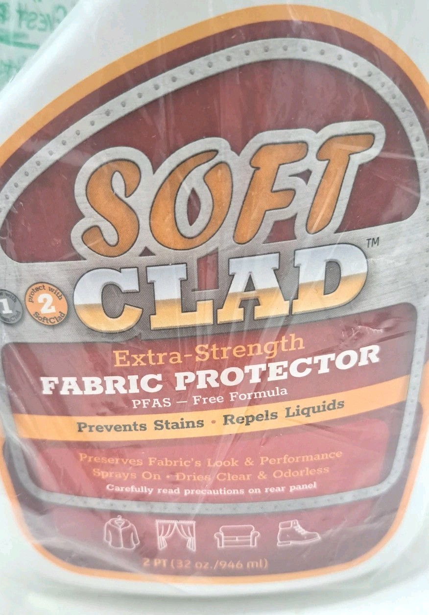 SOFT CLAD Extra Strength Fabric Protector 32oz Bottle PFAS-Free Formula NEW
