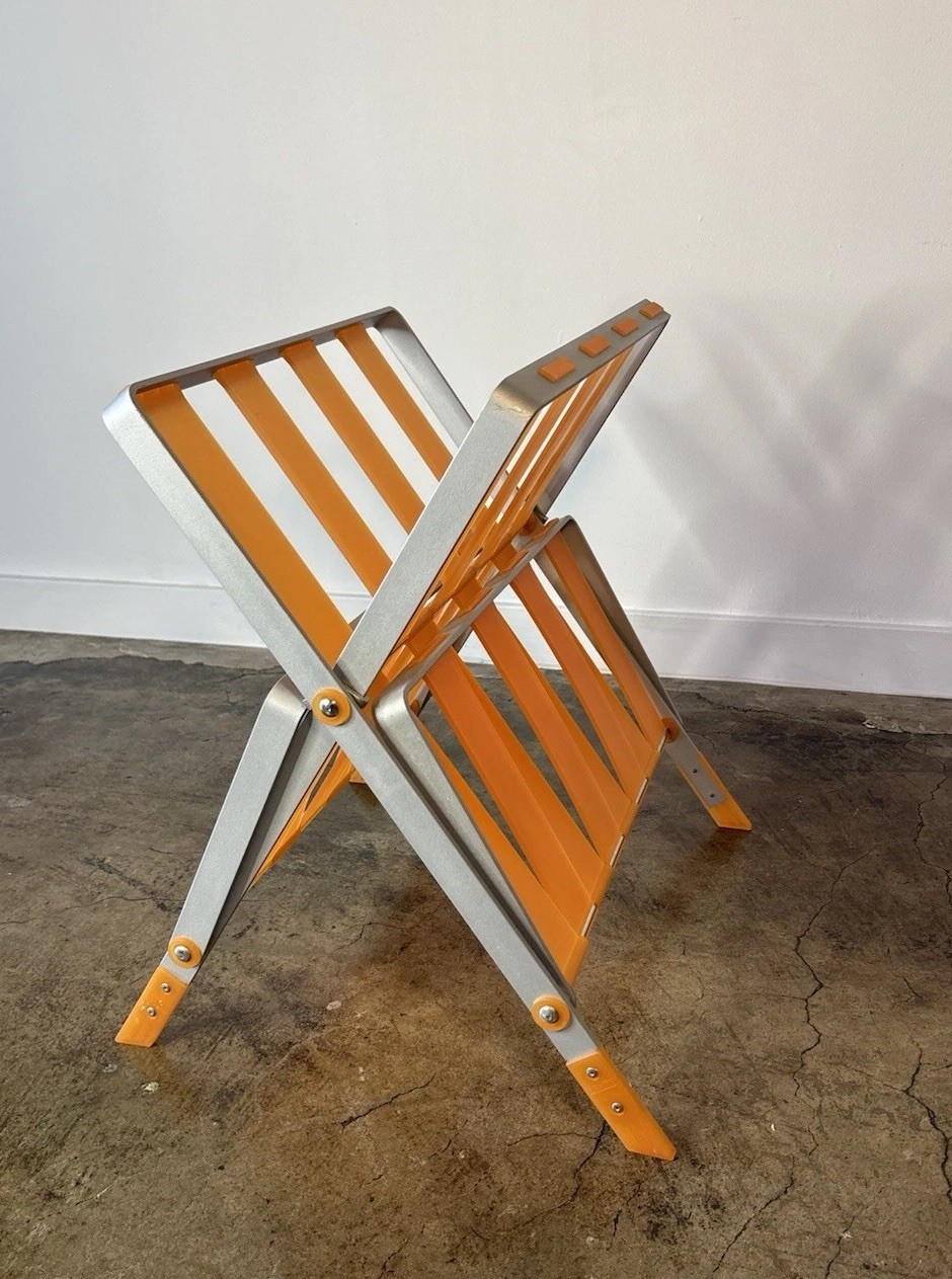 Vintage Rexite, 1990s Model 2400 Magazine Rack by Raul Barbieri