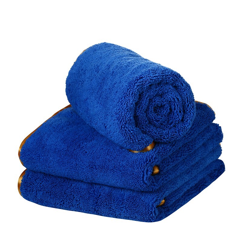6 Pc Thick Microfiber Plush Towel Cleaning No-Scratch Rag Detailing 16″x24″ Blue