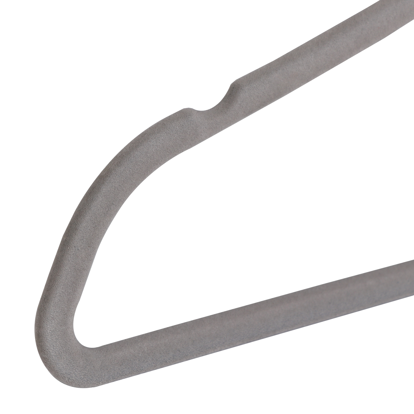 100PCS Velvet Hangers Non-Slip Clothes Hangers Premium 360° Swivel Hook Grey