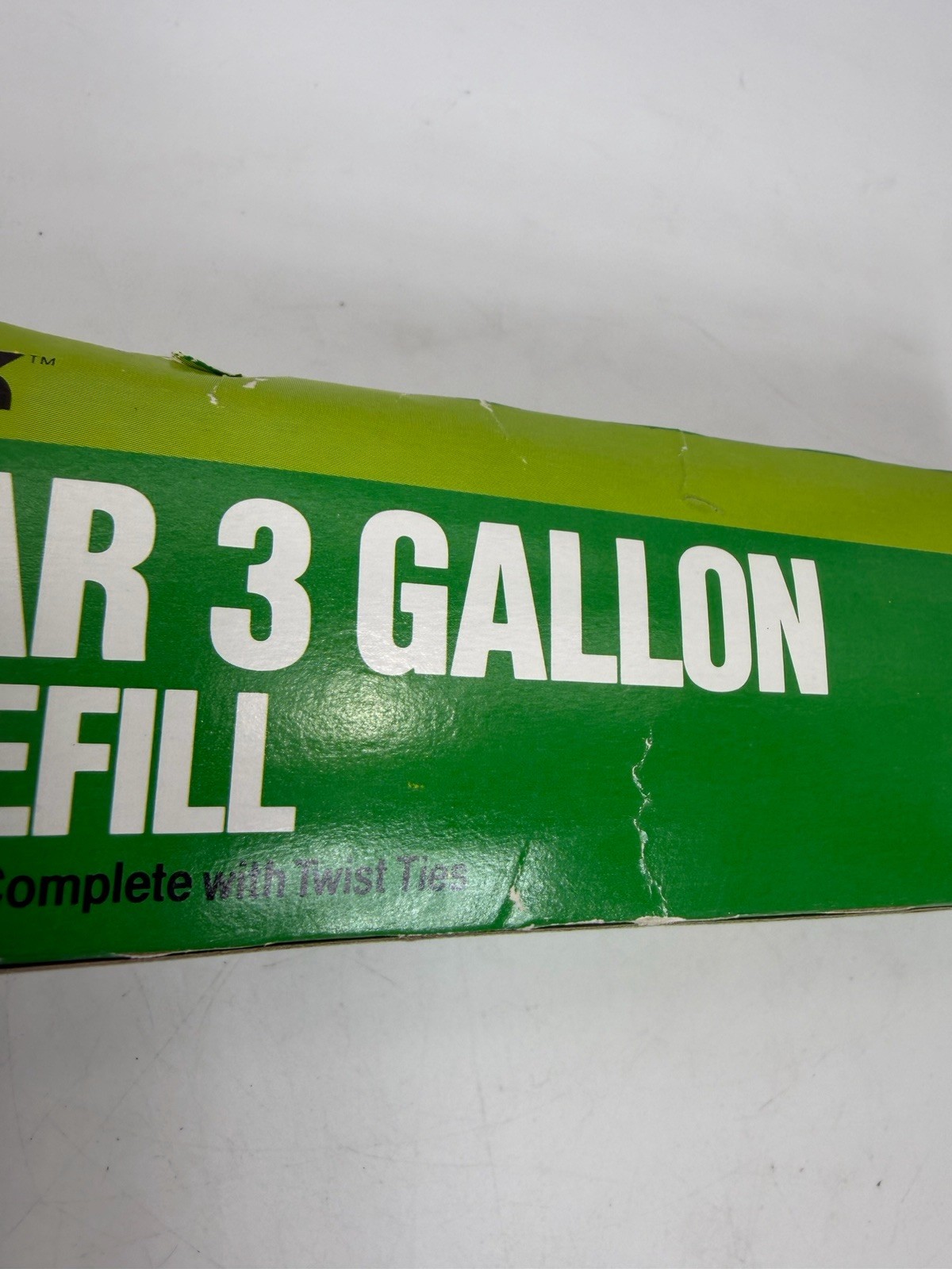 Vintage Rack Sack Refill Bags White 3 Gallon – 40 Count With Ties New Box