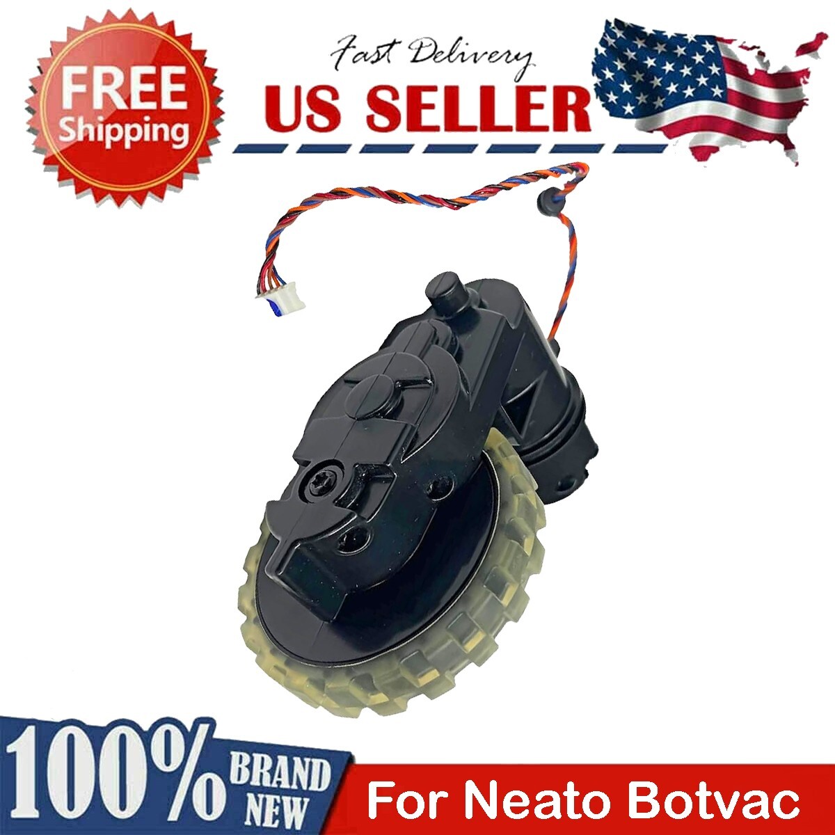Left or Right Wheel Assembly + Motor for Neato Botvac 65 70e 75 D75 80 D80 85