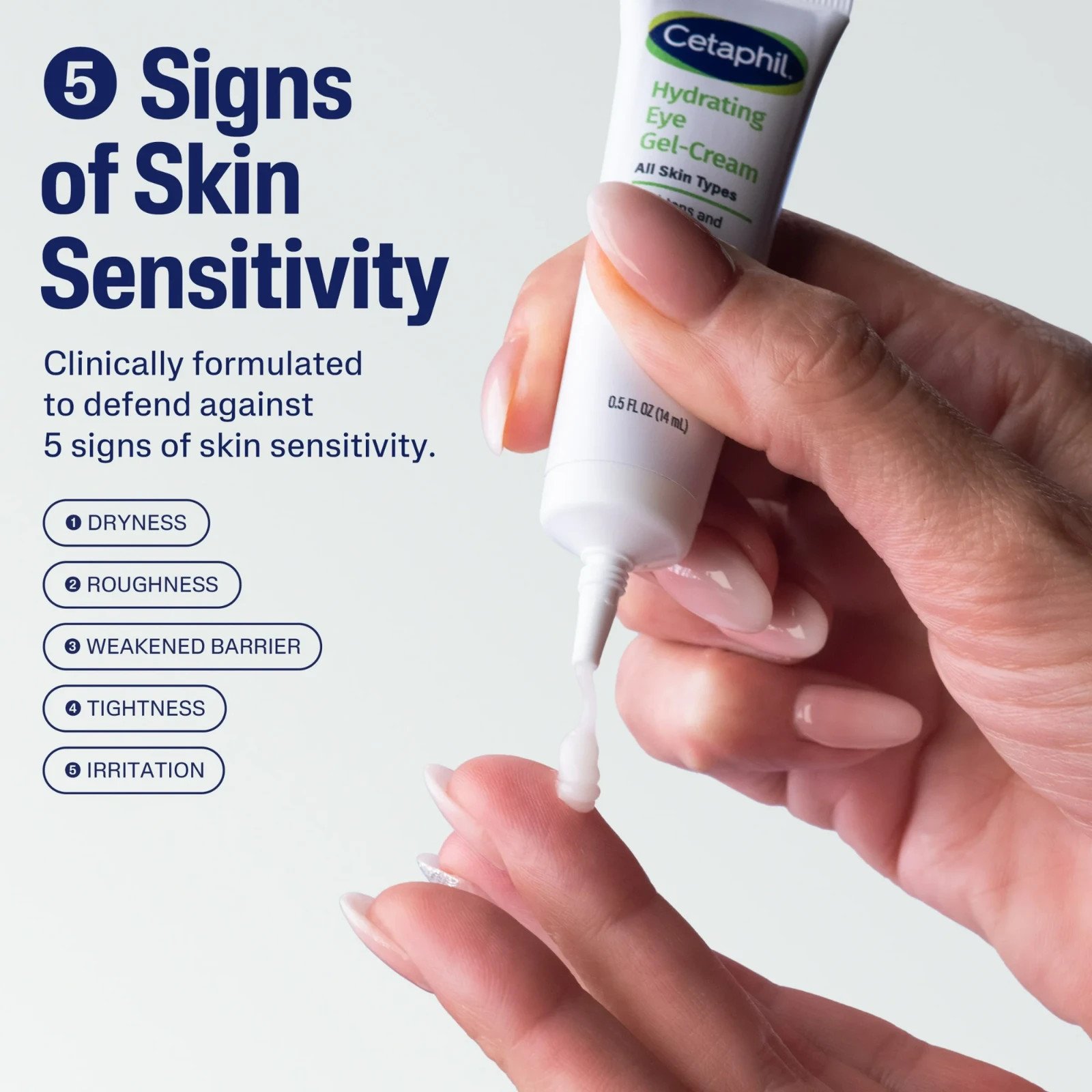 Cetaphil Hydrating Eye Gel Cream – 0.5 oz Sensitive Skin NEW IN BOX