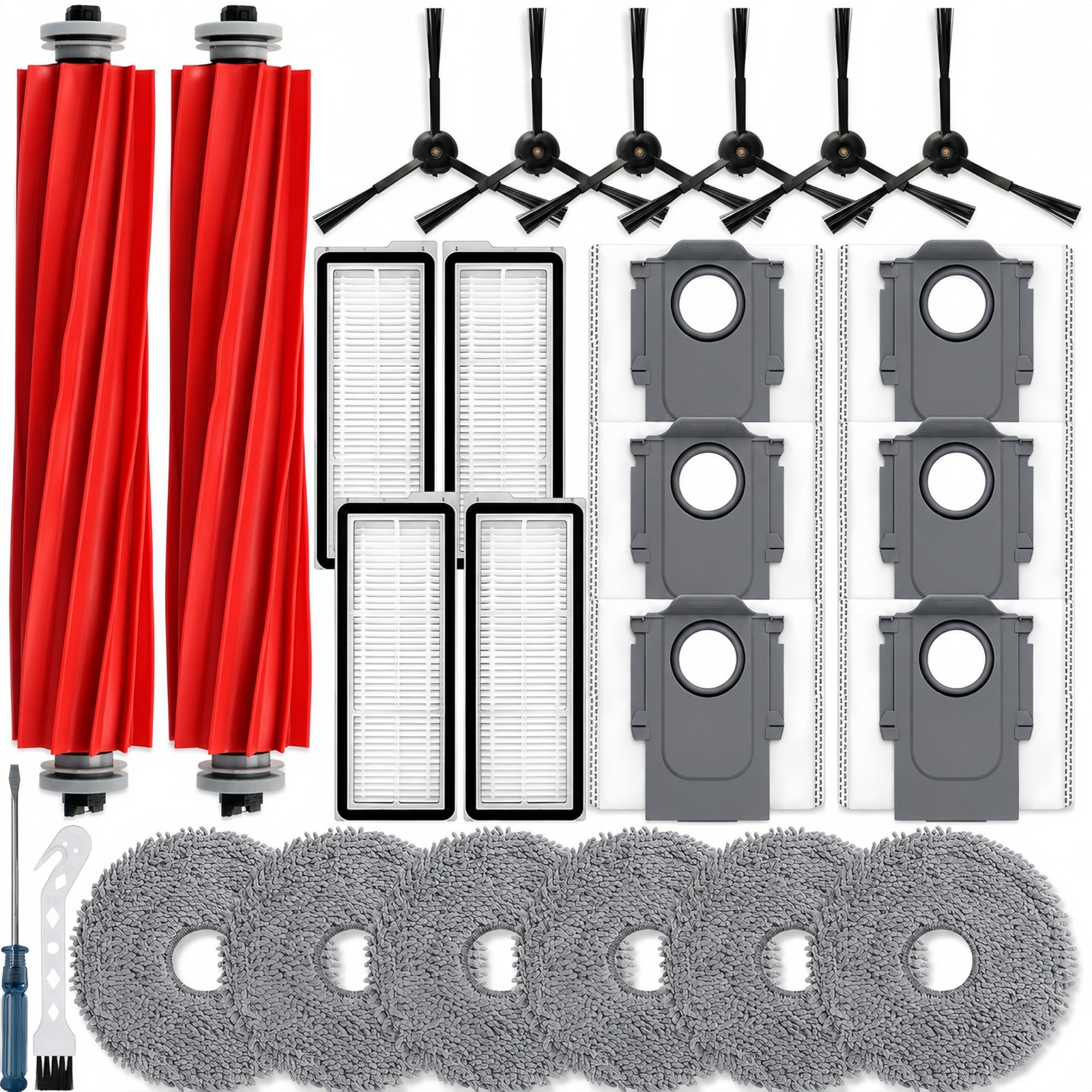 26Pcs Parts for Roborock Qrevo S/Qrevo /Qrevo Plus【Not for Qrevo】Qrevo Vacuum…