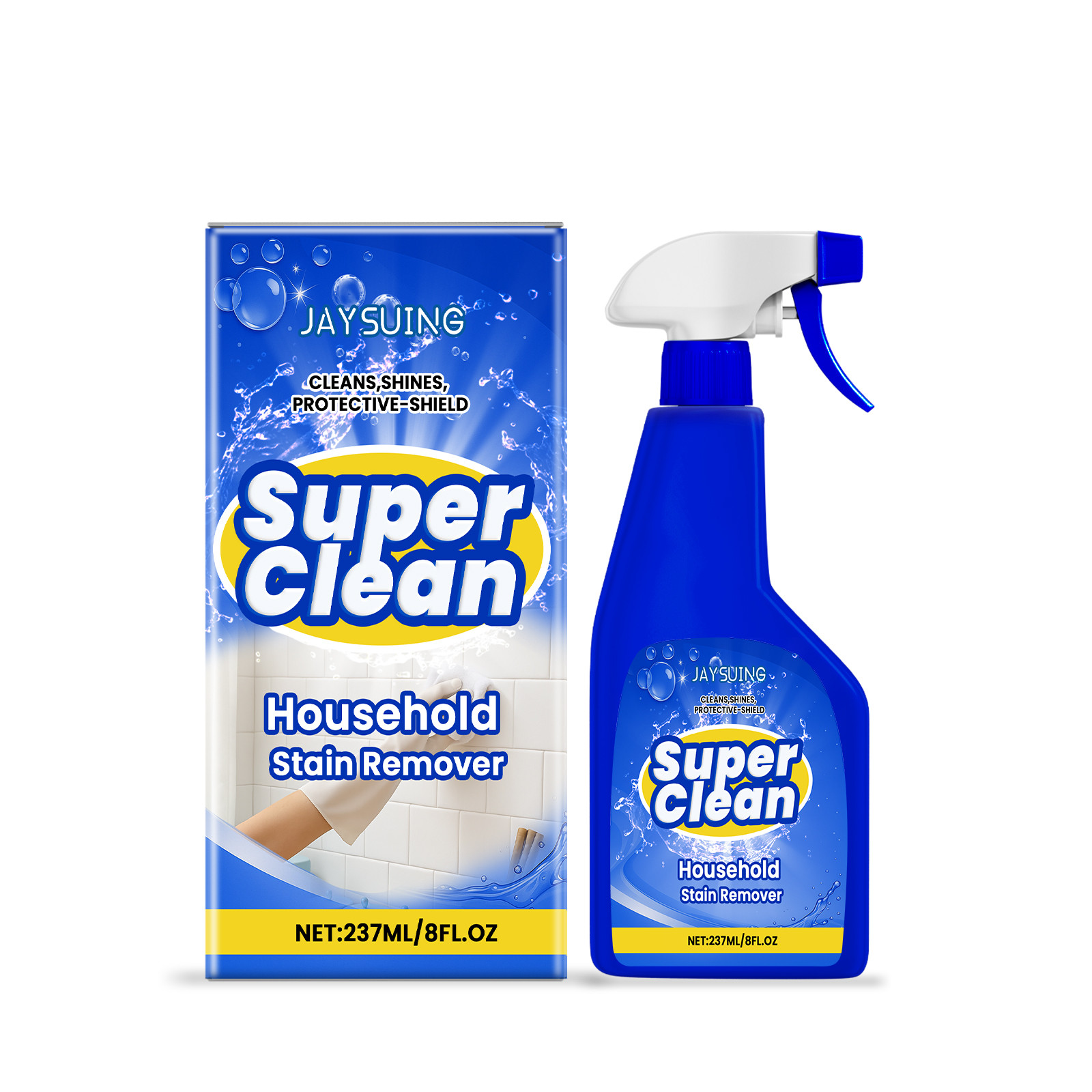 Tile Floor Cleaner All-Purpose Stain Remover for Kitchen and Bathroom Home Use