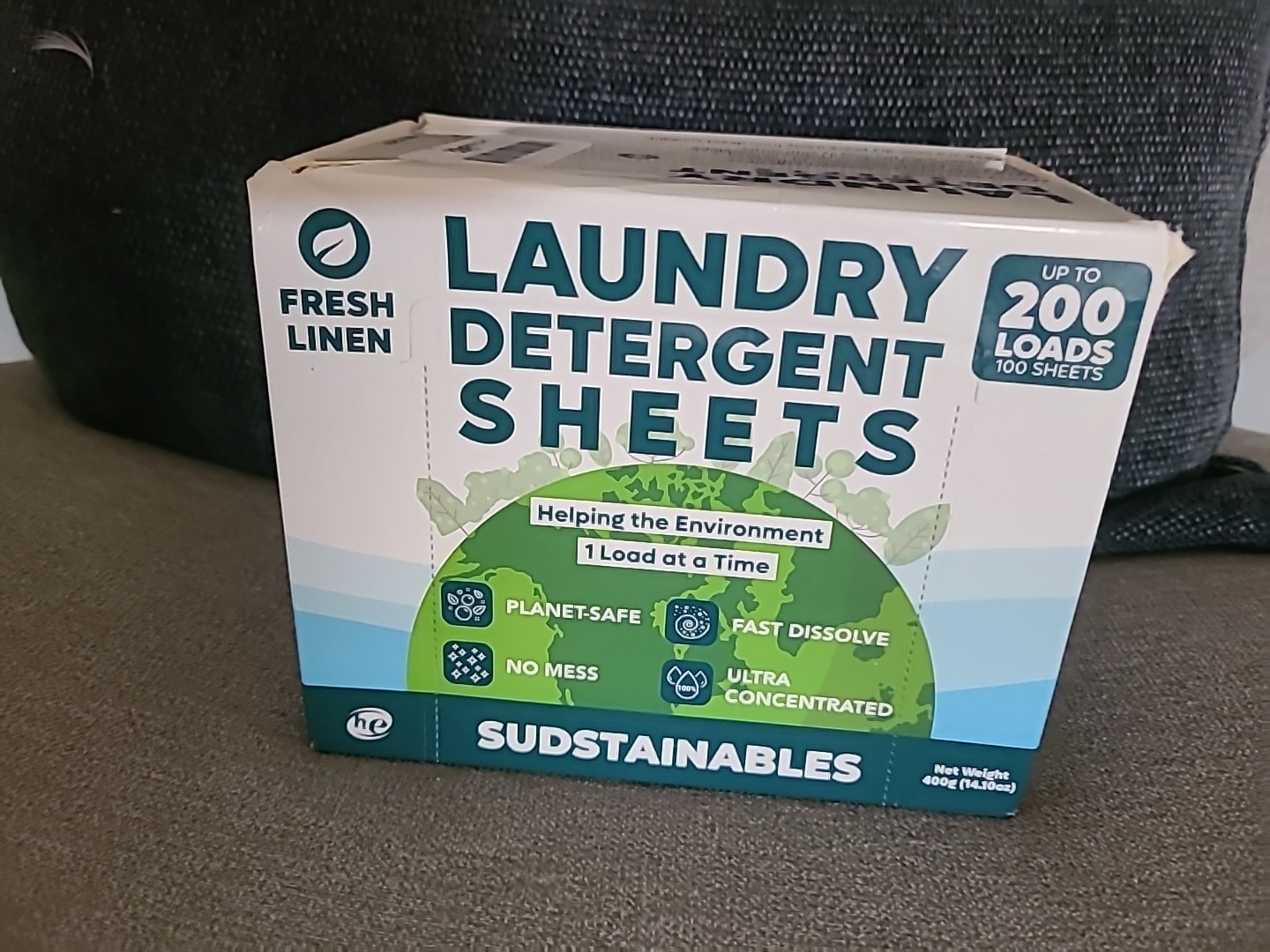 Eco Friendly Laundry Detergent Sheets 100 sheets 200 loads – Plant based Free…