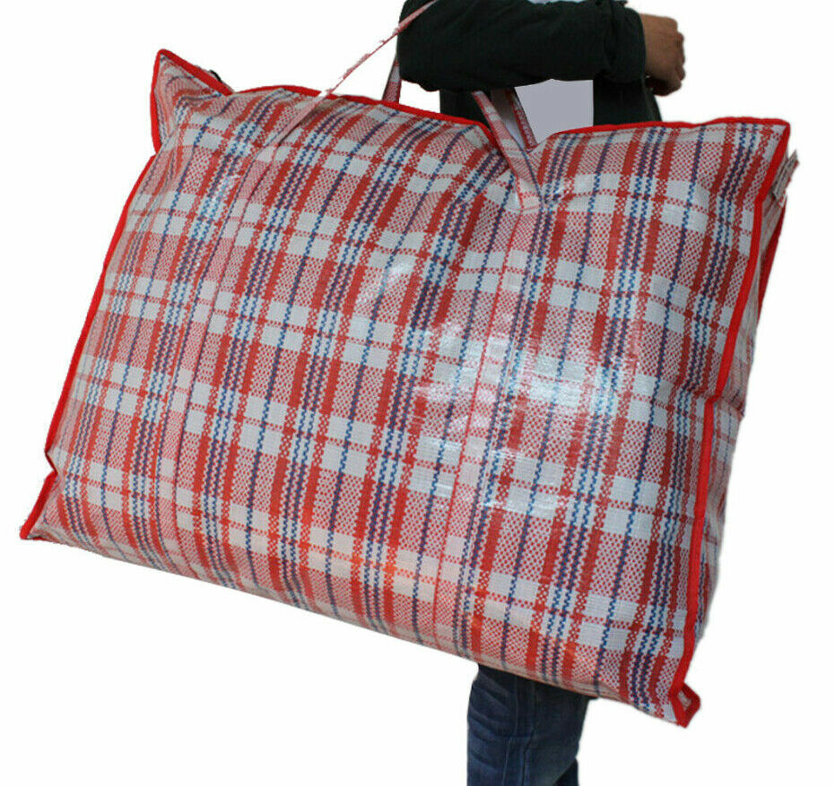 2 Pc Reusable Large Jumbo Giant plastic Laundry Bag Big Storage Zipper Bag – USA