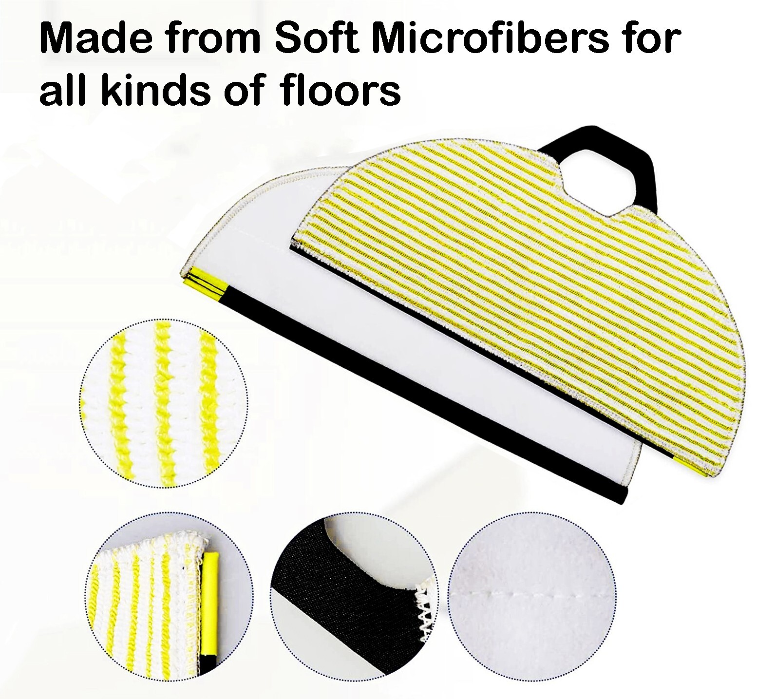 6 Pack Mopping Mop Pads for AI Shark Ultra RV2600WA RV2600WD RV2610WA RV2610WACA