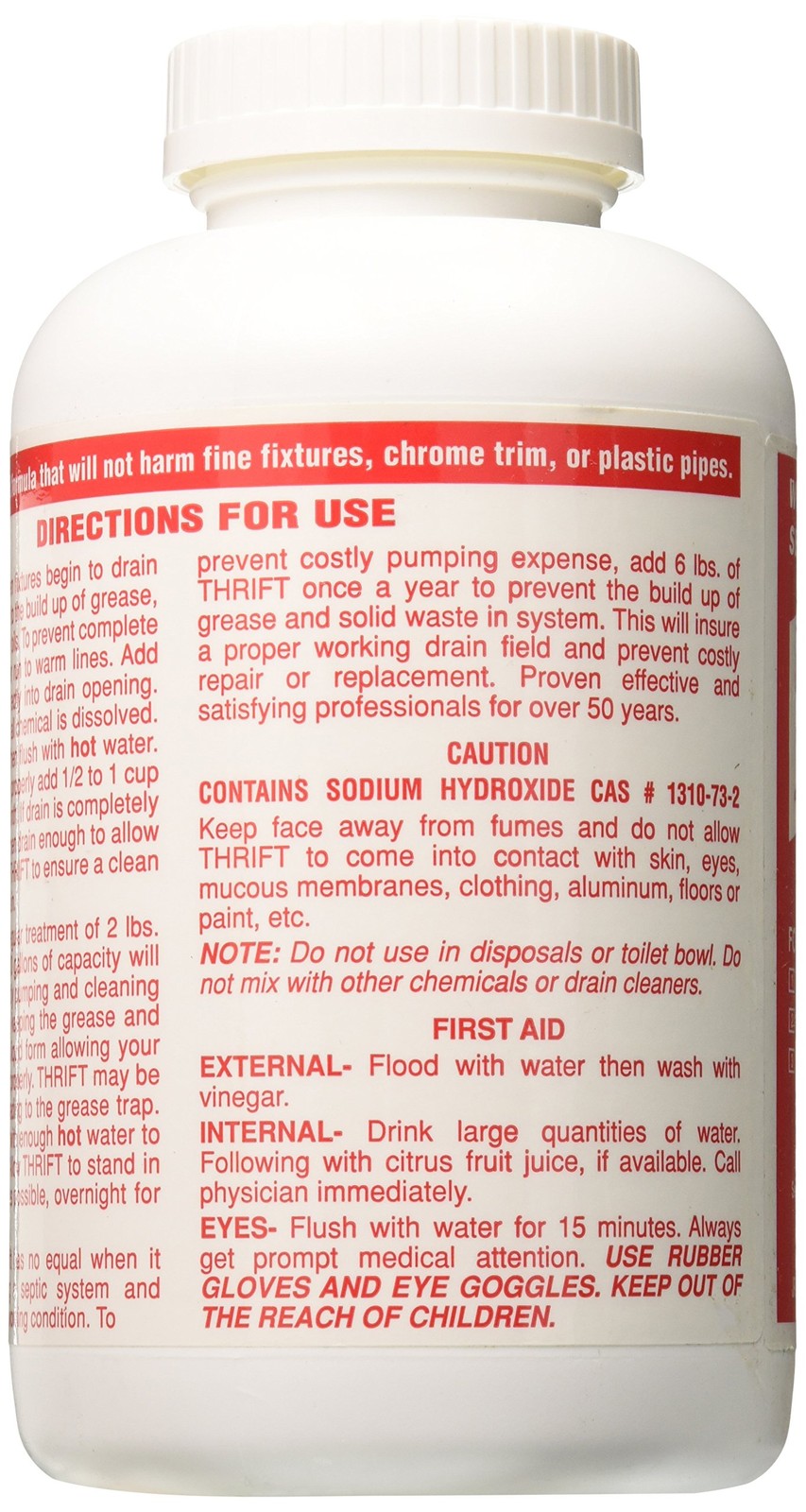 Marketing GIDDS-TY-0400879 Drain Cleaner 2 lb , White