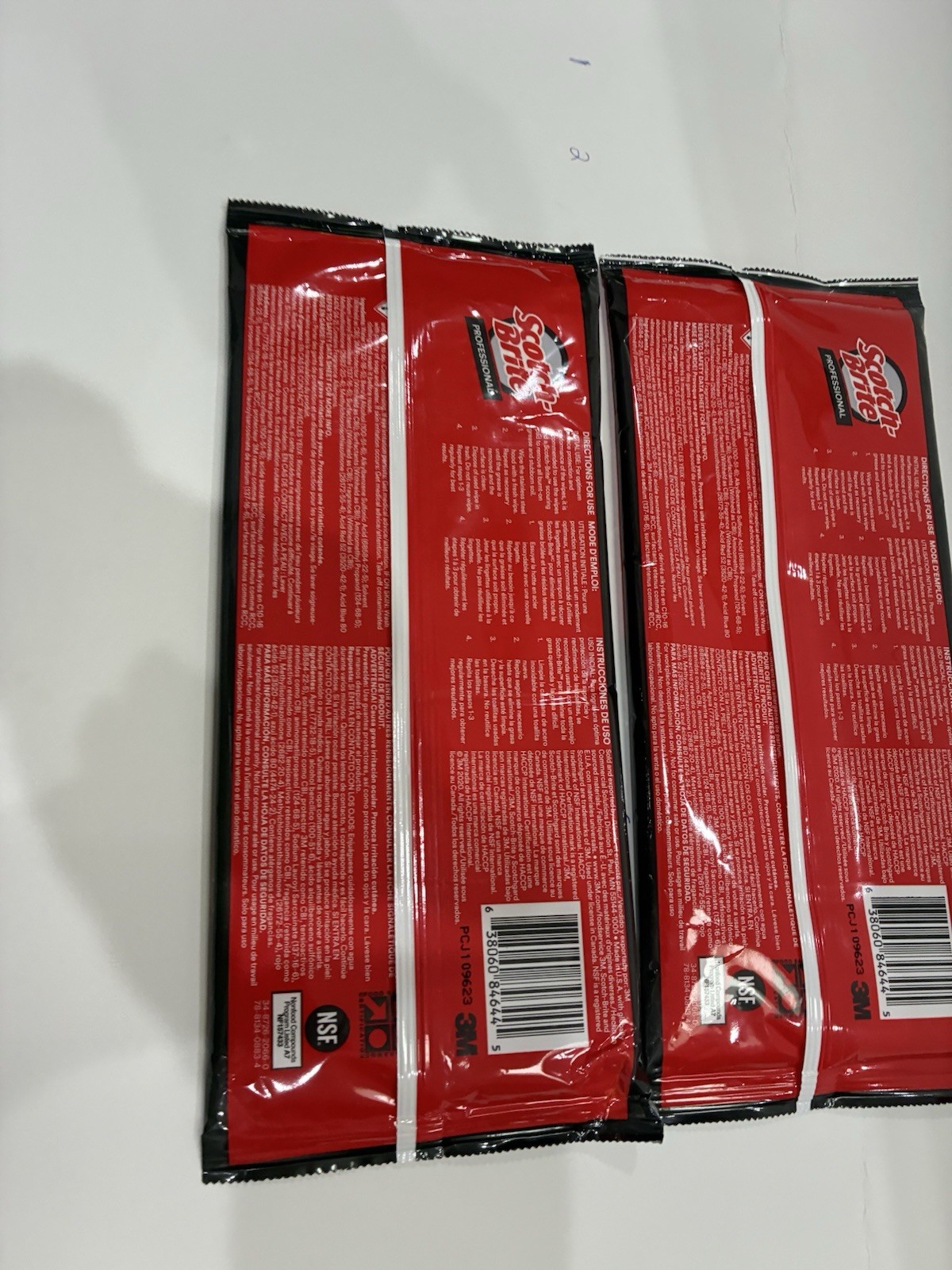 2 Yes Two Scotch Brite Professional Stainless Steel Hood Wipes Sealed Fastship