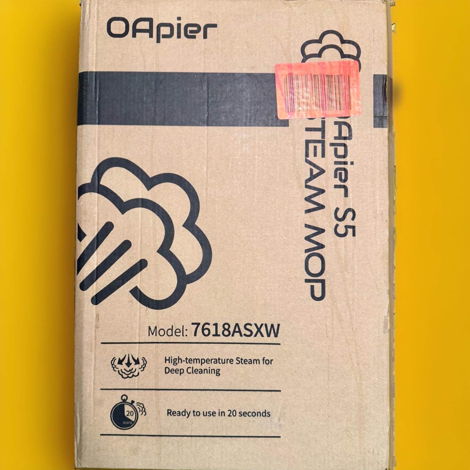 OApier S5 Steam Mop 7618ASXW Floor Steamer Hardwood Tile Laminate Cleaner NIB