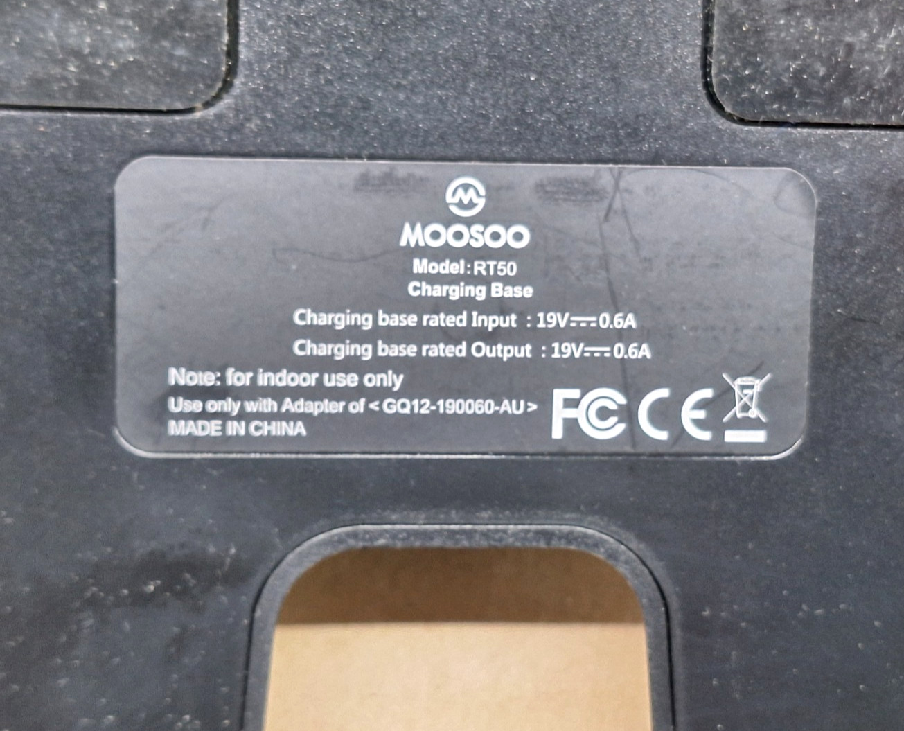 MOOSOO RT50 Robot Vacuum Cleaner Dock Charger Replacement