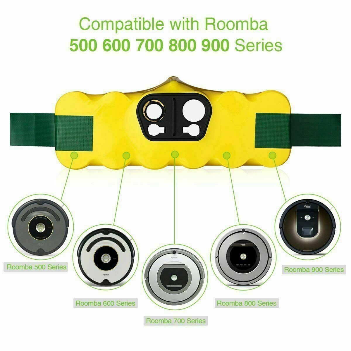 14.4 Volt Ni-MH Battery For iRobot Roomba 500 600 650 700 800 595 620 960 Series