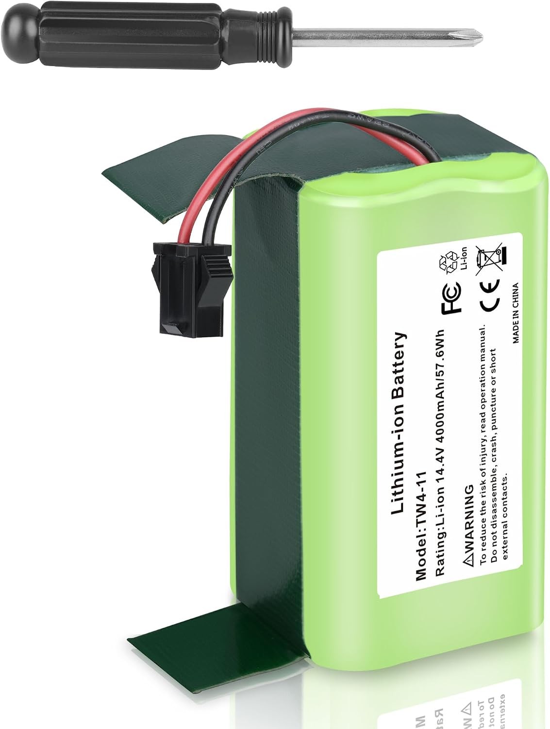4000mAh 14.4V Replacement Battery for Eufy Ecovacs Deebot Robot Vacuum for Eufy