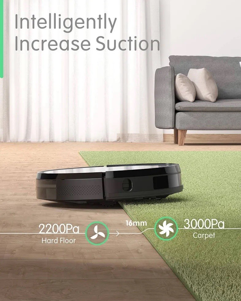 ZOOZEE Z70 Robotic Vacuum 2-in-1 Mopping, LIDAR, App, 400ML Dust, 600ML Water