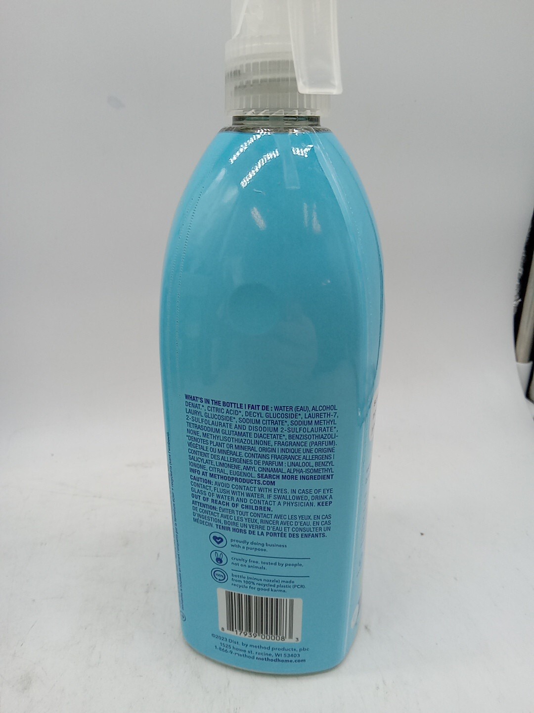 Method Bathroom Cleaner Eucalyptus Mint Cleans Soap Scum Mildew & Mold 28oz.263