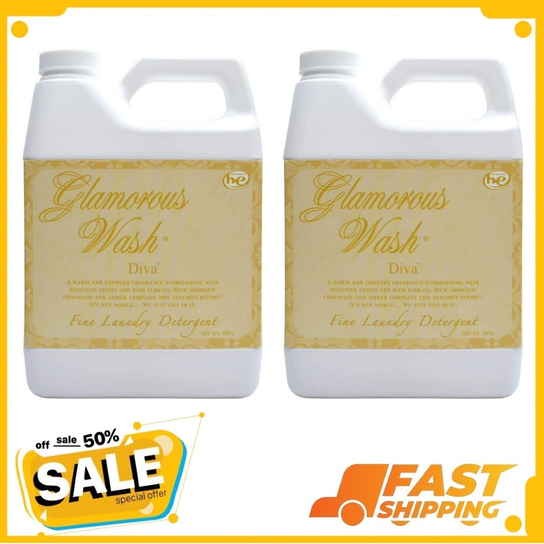 2p Tyler Candle Diva Glamorous Wash Liquid Laundry Detergent, 12 Loads, 32 fl oz