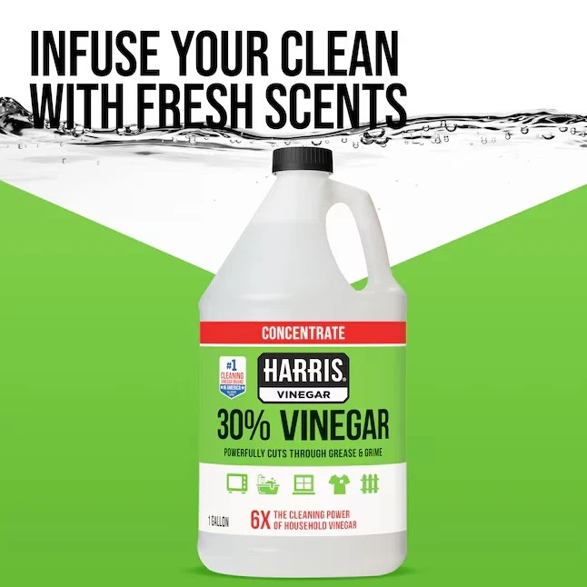 Harris 30% Concentrated Vinegar 1-Gallon Multi-Use All-Purpose Cleaning Solution
