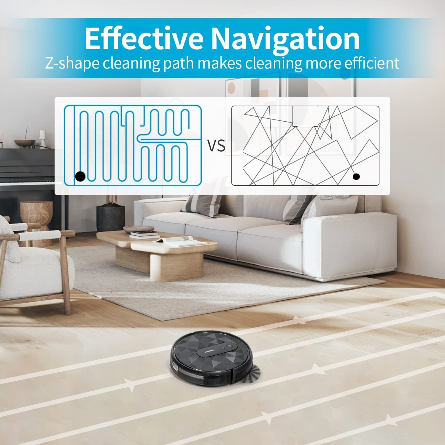 Refurbished AIRROBO P20 Automati Robot Vacuum Cleaner 2800Pa for Home Pet Hair