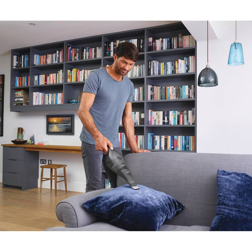 BLACK+DECKER Compact Lithium Handheld Vacuum – Gray HNVC220BCZ01: