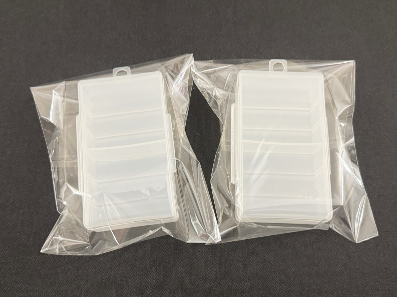 Double AA Battery Storage Box Case Holder in Clearview Color 12 Slot, 2QTY Set