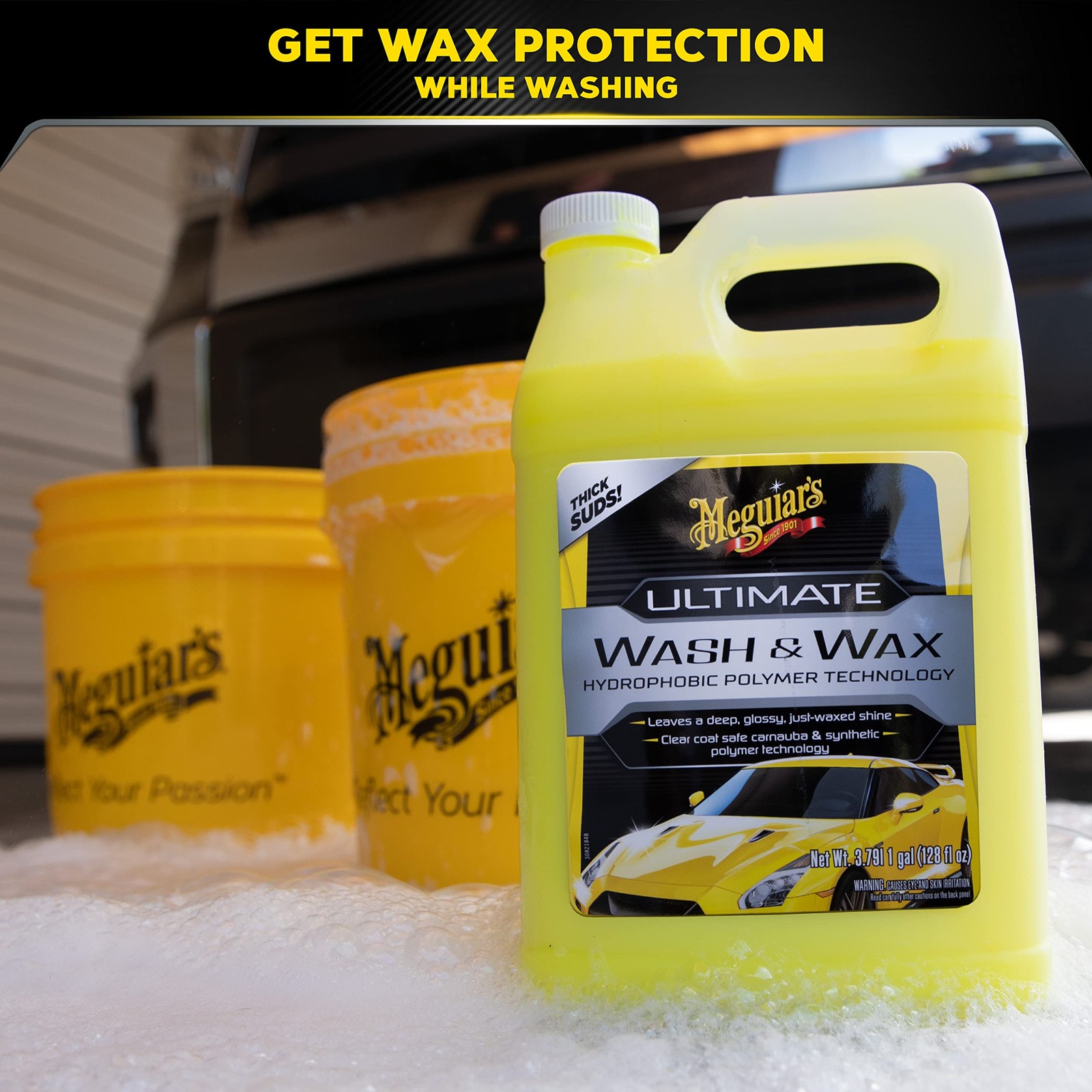 Meguiar’s Ultimate Wash and Wax, Car Wash and Wax Cleans and Shines in One Step