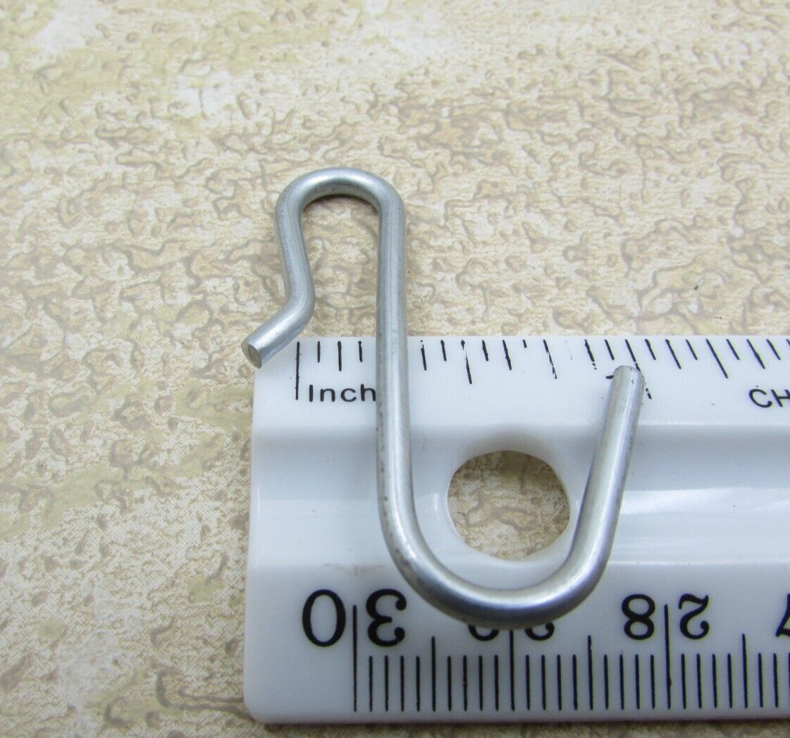 50 PACK Merchandise Display S Hooks, Strip Hook, Hanging, Clip Type, Wire Grid
