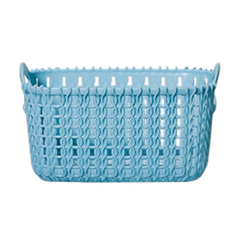 4 Pcs Weave Basket Storage Organizer Bins Portable Stackable Weave Storage Boxes