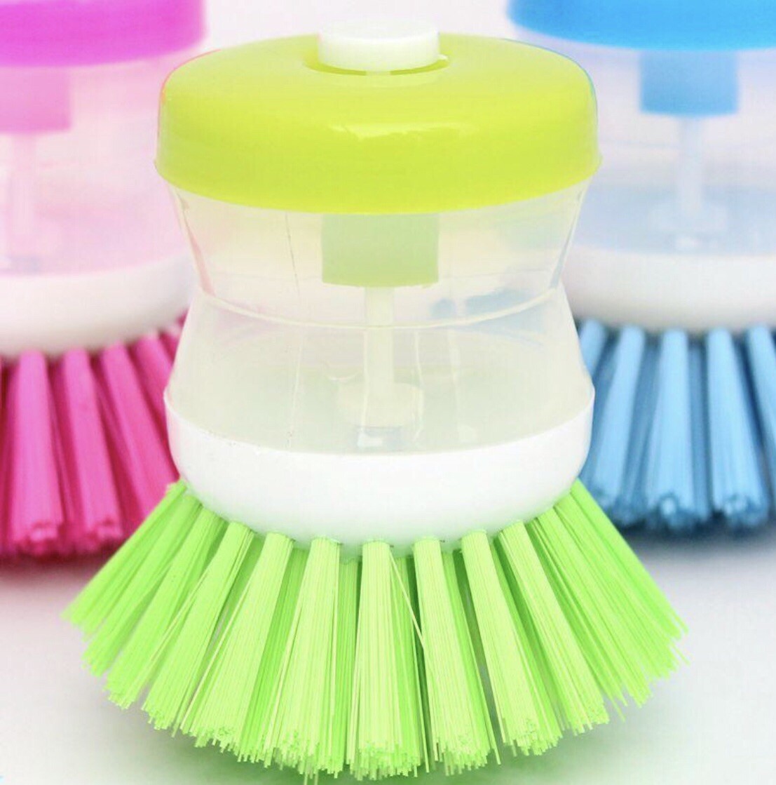 2X Cleaning Dish Brush, Kitchen brush,Good Grips Soap Dispensing Palm Brush.