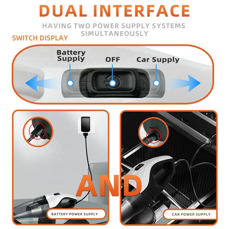 Upgraded 2025 Cordless Handheld Vacuum Cleaner, Rechargeable 6000mAh