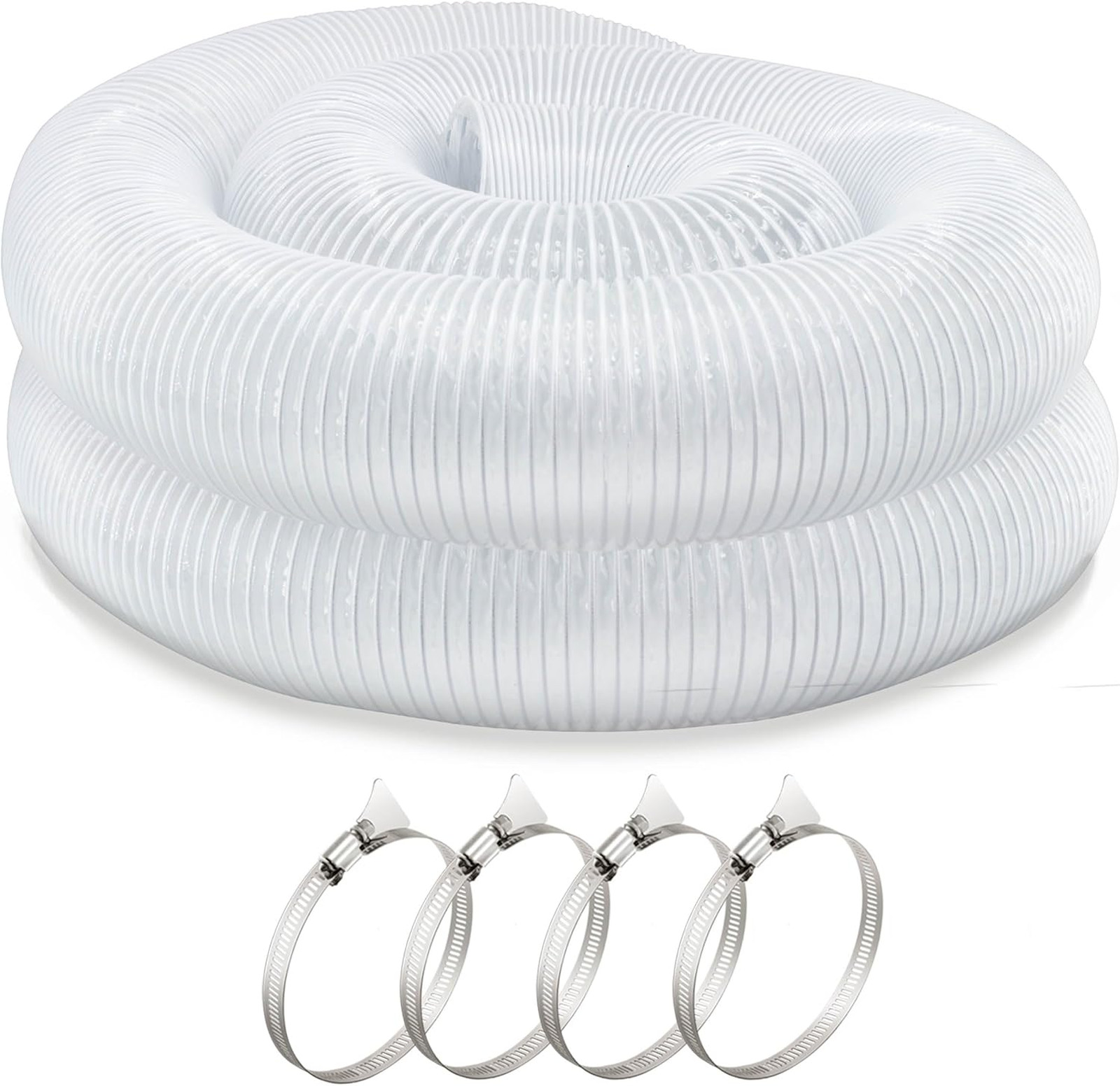 3 inch Dust Collection Hose 30ft 3” Flex Heavy Duty Clear PVC Debris Dust