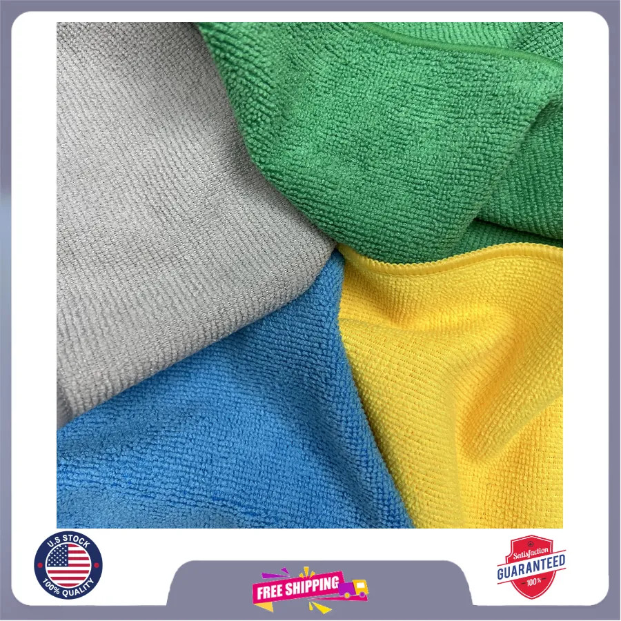 Auto Drive Multipurpose Microfiber Towels 12 x 16 Inch 100 Pack Cleaning Cloths