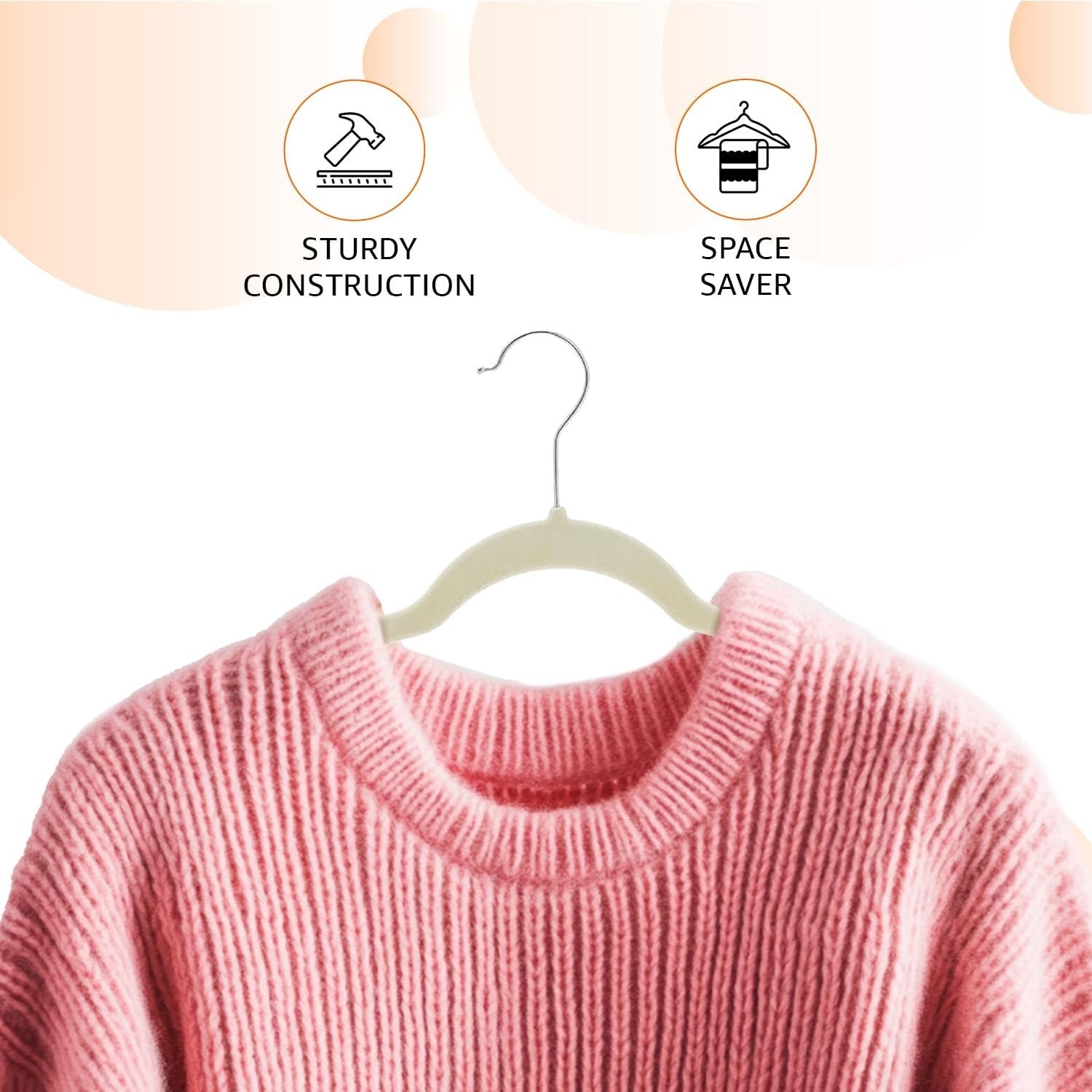Amazon Basics Slim Velvet Non-Slip Space Saving Suit Clothes Hangers, Closet Org