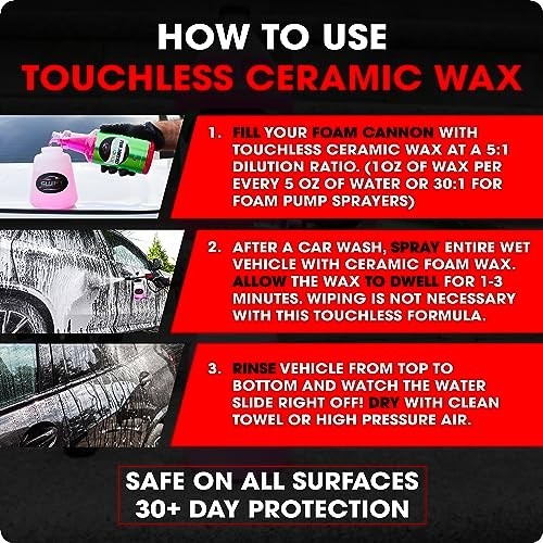 Swift Touchless Ceramic Foam Wax 1 Gallon Spray On Rinse Off Protective Layer