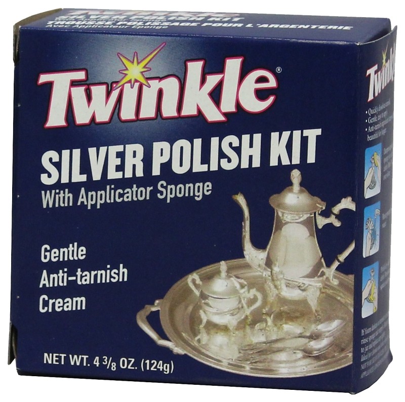 NEW TWINKLE 525005 SILVER CLEANER POLISH ANTI TARNISH CREAM (2-Pack)