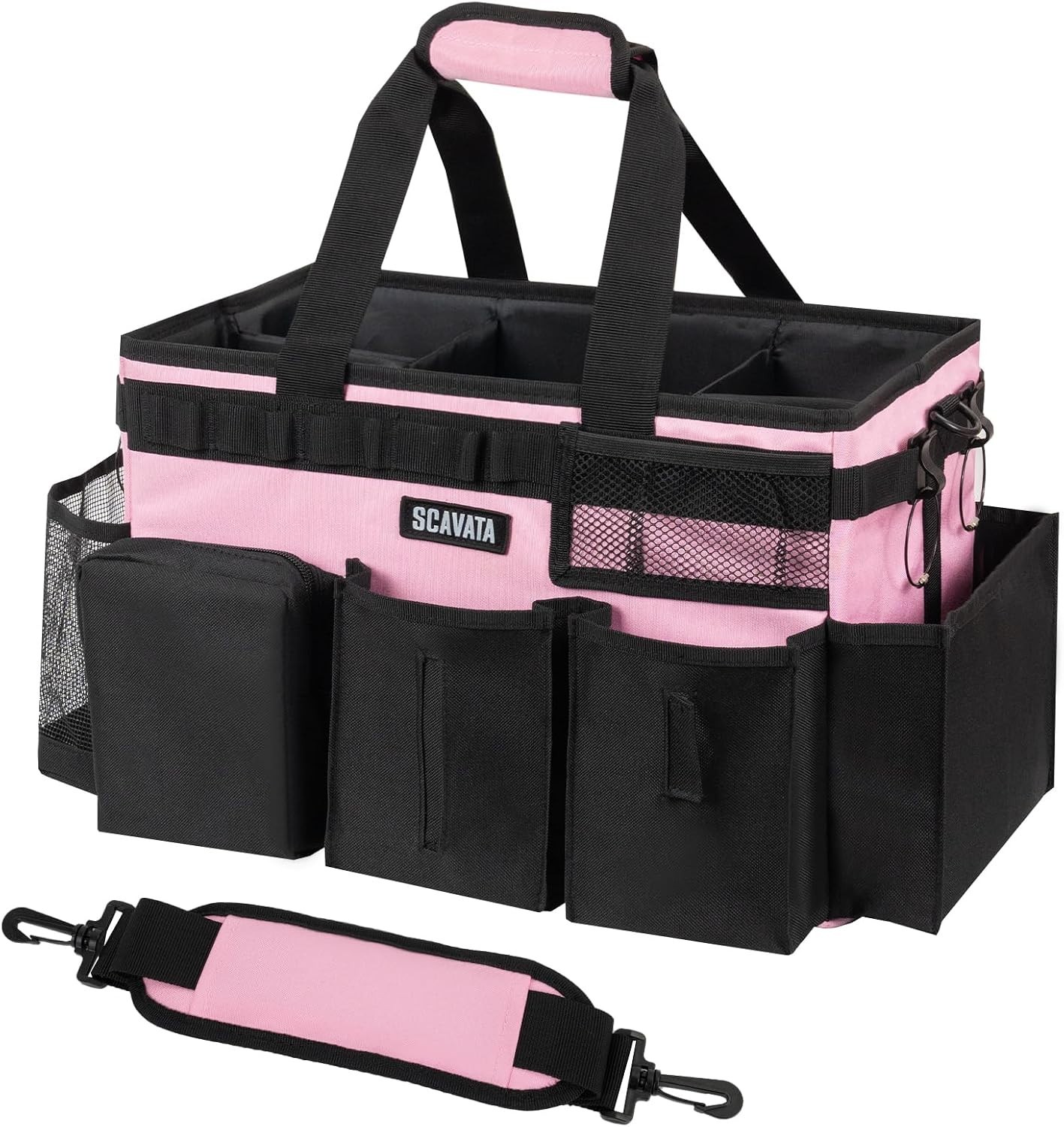 Wearable Cleaning Caddy Bag, Cleaning Caddy Supplies Organizer with Handle