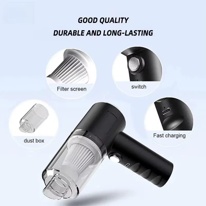 1pc Wireless Vacuum Cleaner Dual Use for Home and Car 120W High Power Powerful V