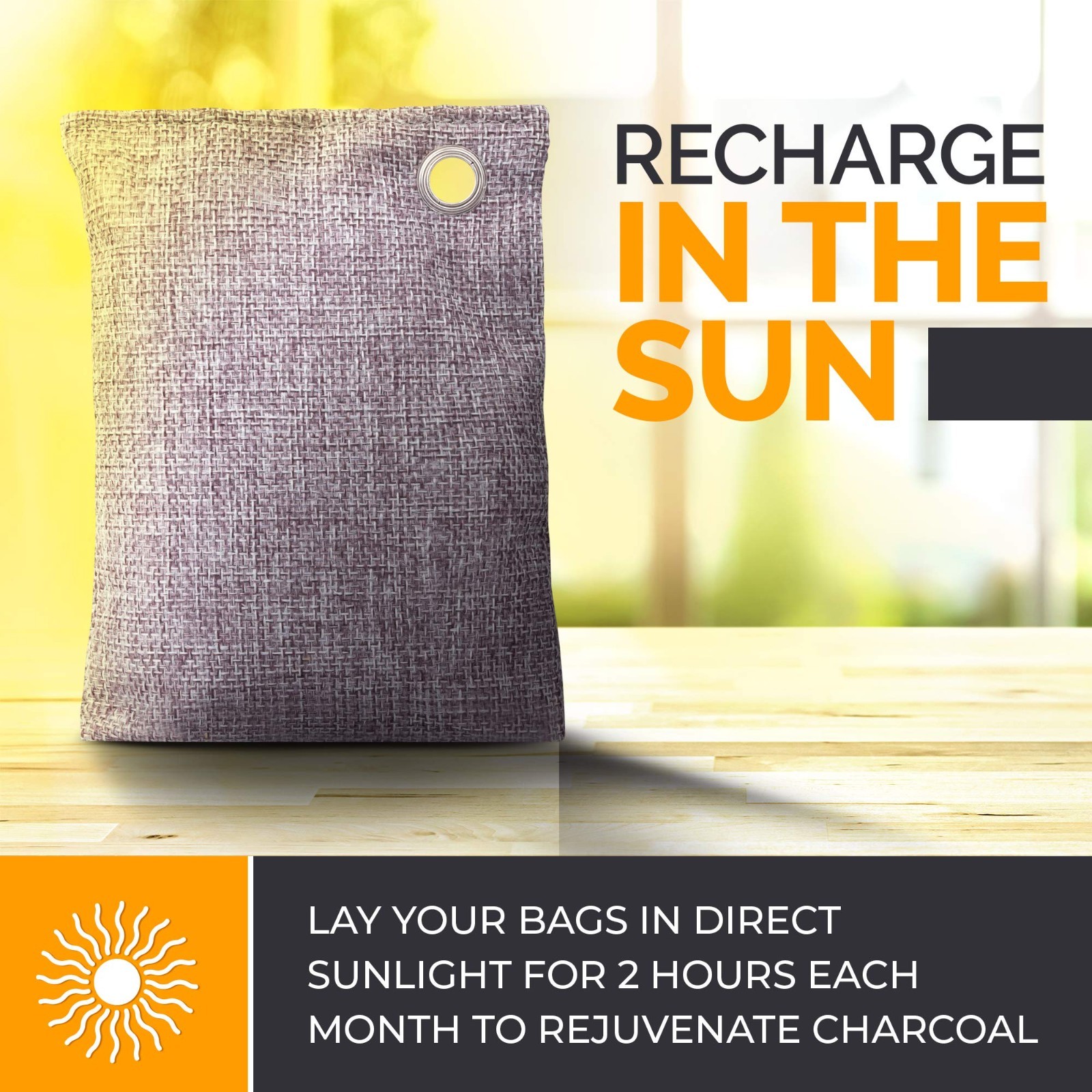 Activated Charcoal Odor Absorber Bags – Eliminate Strong Odors in Home, Car