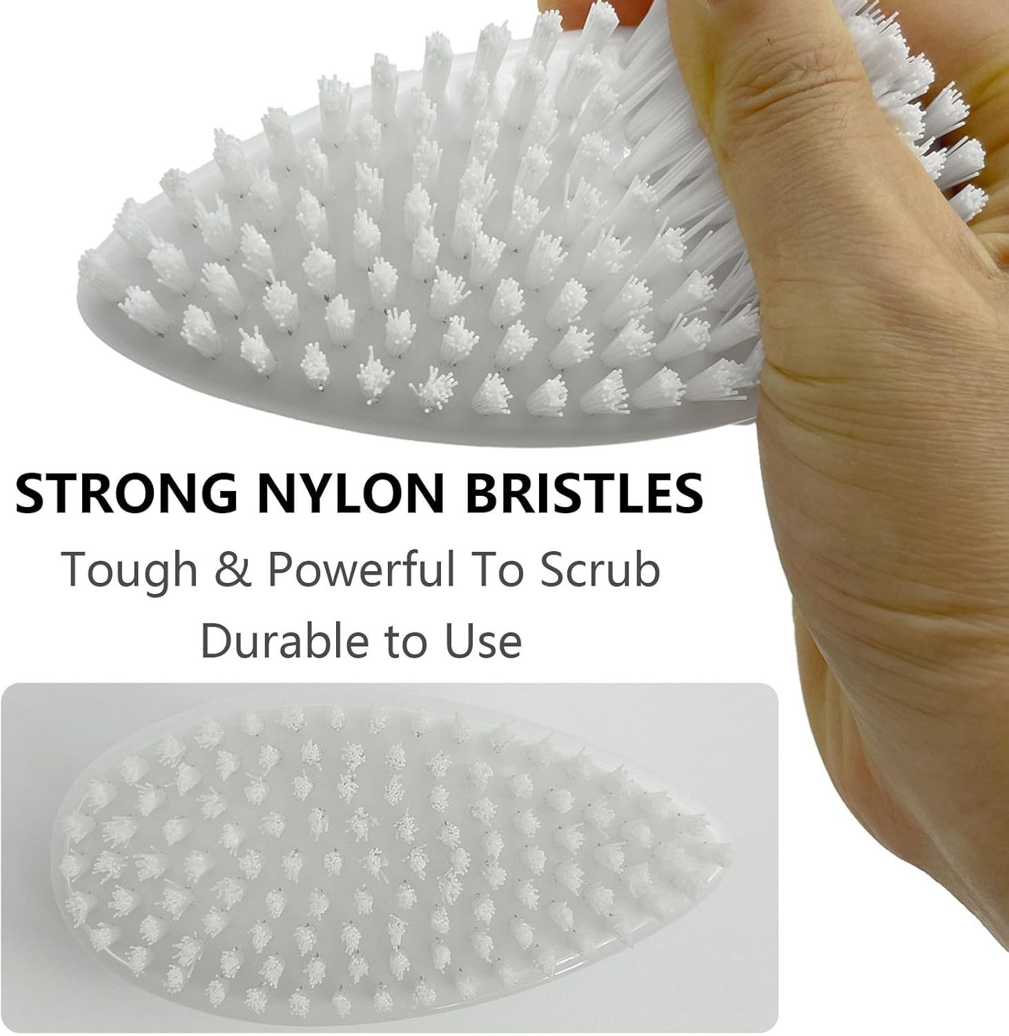Stiff Nylon Bristles Small Scrub Brush – Ideal for Corners and Tight Spaces