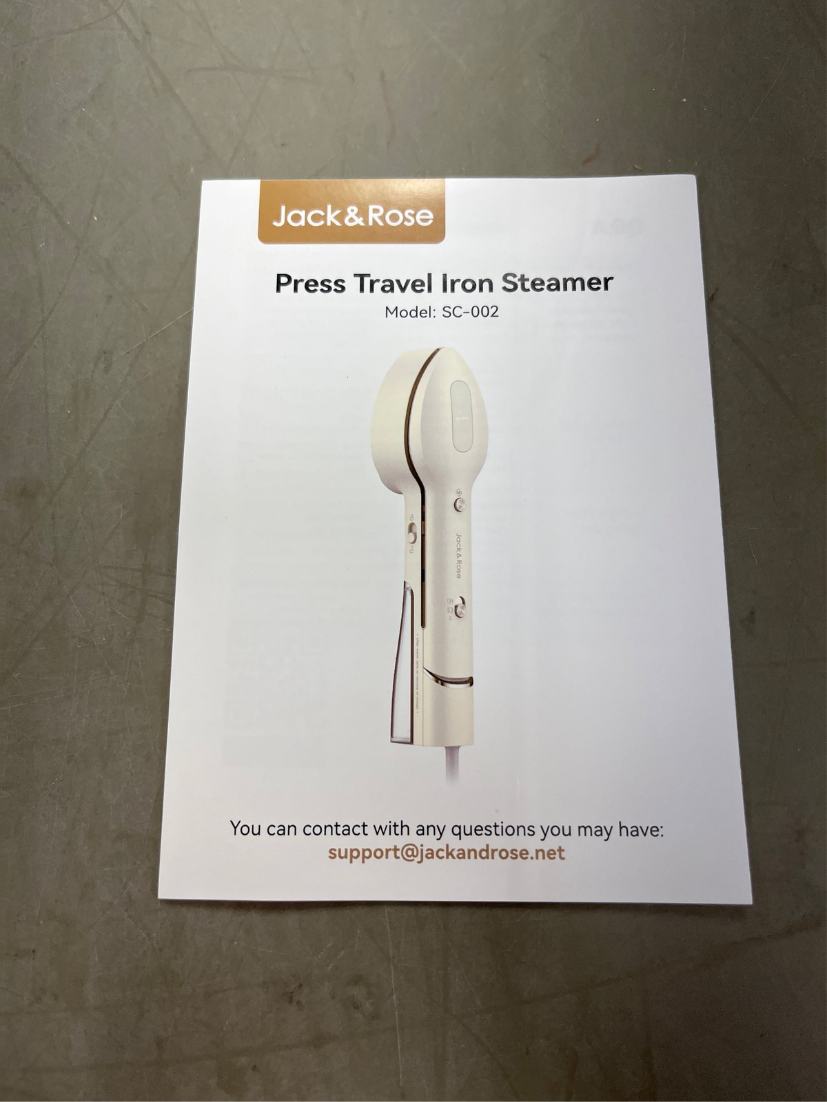 Jack ＆ Rose Press Iron Steamer for Clothes,Dual Voltage 110-220v,6+1 Fabric Sett