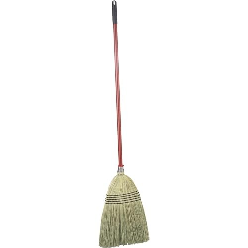Libman 14in. Janitor Corn Broom, 57in.L Handle, Model# 502