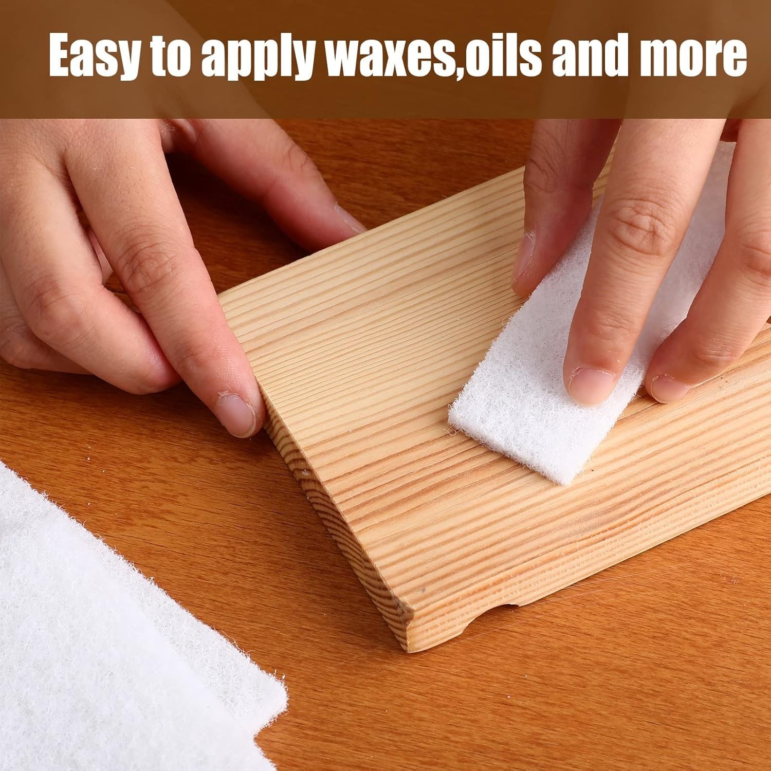 40 Pack Non Scratch White Scrubbing Pads Light Duty Multi Surface Cleaning