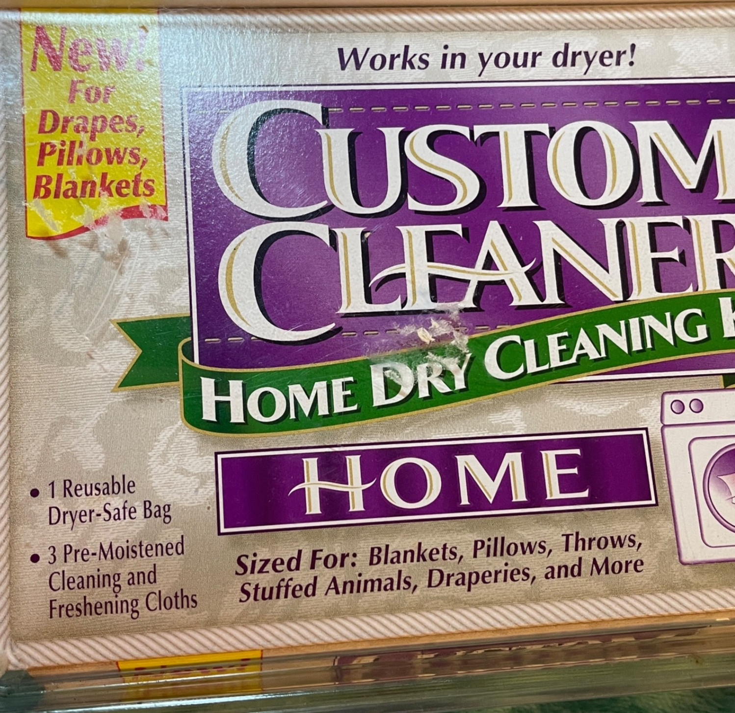 Vtg Custom Cleaner Home Dry Cleaning Kit 3 Refills Wool Silk Dryer 12 Garments